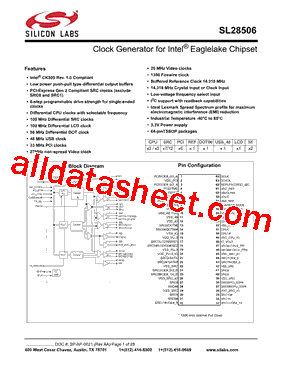SL28506 Datasheet PDF - Silicon Laboratories