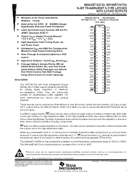 SNJ54ABT16373A Datasheet PDF - Texas Instruments