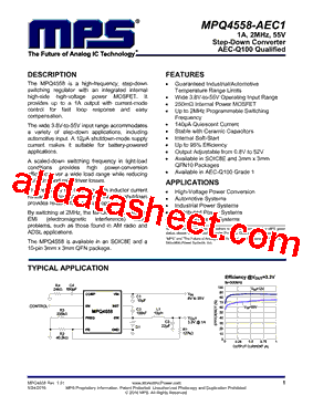 MPQ4558-AEC1 Datasheet PDF - Monolithic Power Systems