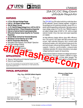 LTM4650-1 Datasheet PDF - Linear Technology