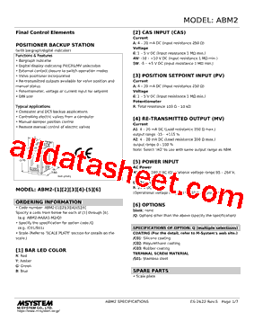 ABM2-RARA1-R Datasheet PDF - M-System Co.,Ltd.