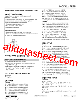 FRTD-R-DC-R Datasheet PDF - M-System Co.,Ltd.