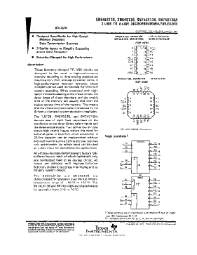 SN54LS138 Datasheet PDF - Texas Instruments