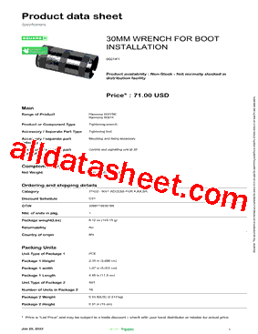 9001K1 Datasheet PDF - Schneider Electric