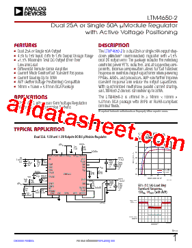 LTM4650-2 Datasheet PDF - Analog Devices