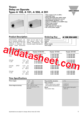 A108024600 Datasheet PDF - List of Unclassifed Manufacturers