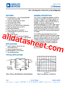LTM4650 Datasheet PDF - Analog Devices