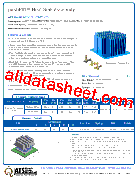 ATS-13H-03-C1-R0 Datasheet PDF - Advanced Thermal Solutions, Inc.