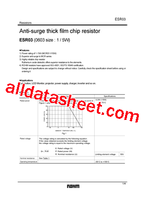 ESR03 Datasheet PDF - Rohm