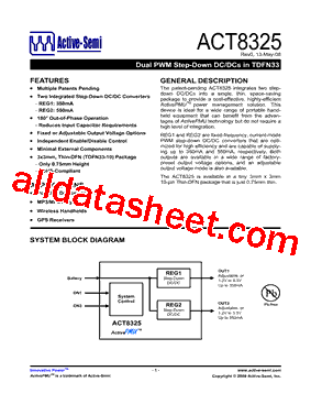 ACT8325 Datasheet PDF - Active-Semi, Inc