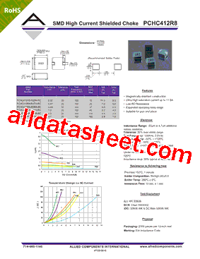 PCHC412R8-R22M-RC Datasheet PDF - Allied Components International