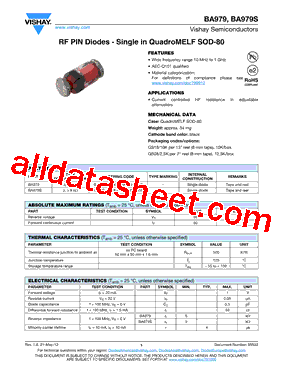 BA979S-GS18 Datasheet PDF - Vishay Siliconix