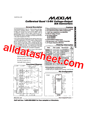 MAX527CCNG Datasheet PDF - Maxim Integrated Products
