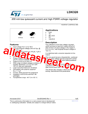 LDK320AM-R Datasheet PDF - STMicroelectronics