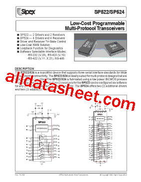 SP522CA Datasheet PDF - Sipex Corporation