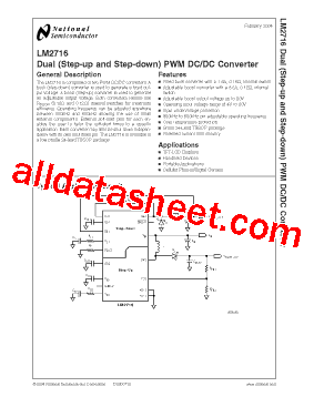 LM2716MT-ADJ Datasheet PDF - National Semiconductor (TI)