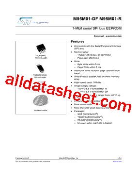 M95M01-R Datasheet PDF - STMicroelectronics