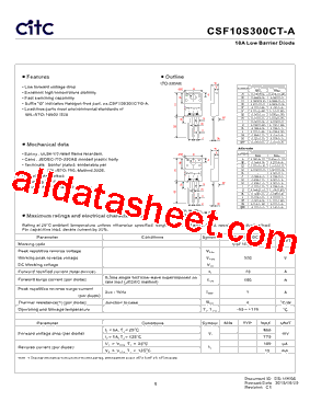 CSF10S300CT-A Datasheet PDF - Chip Integration Technology Corporation