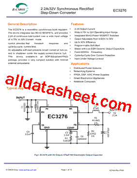 EC3276NNMHR Datasheet PDF - E-CMOS Corporation